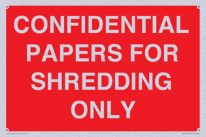 CONFIDENTIAL PAPERS FOR SHREDDING ONLY